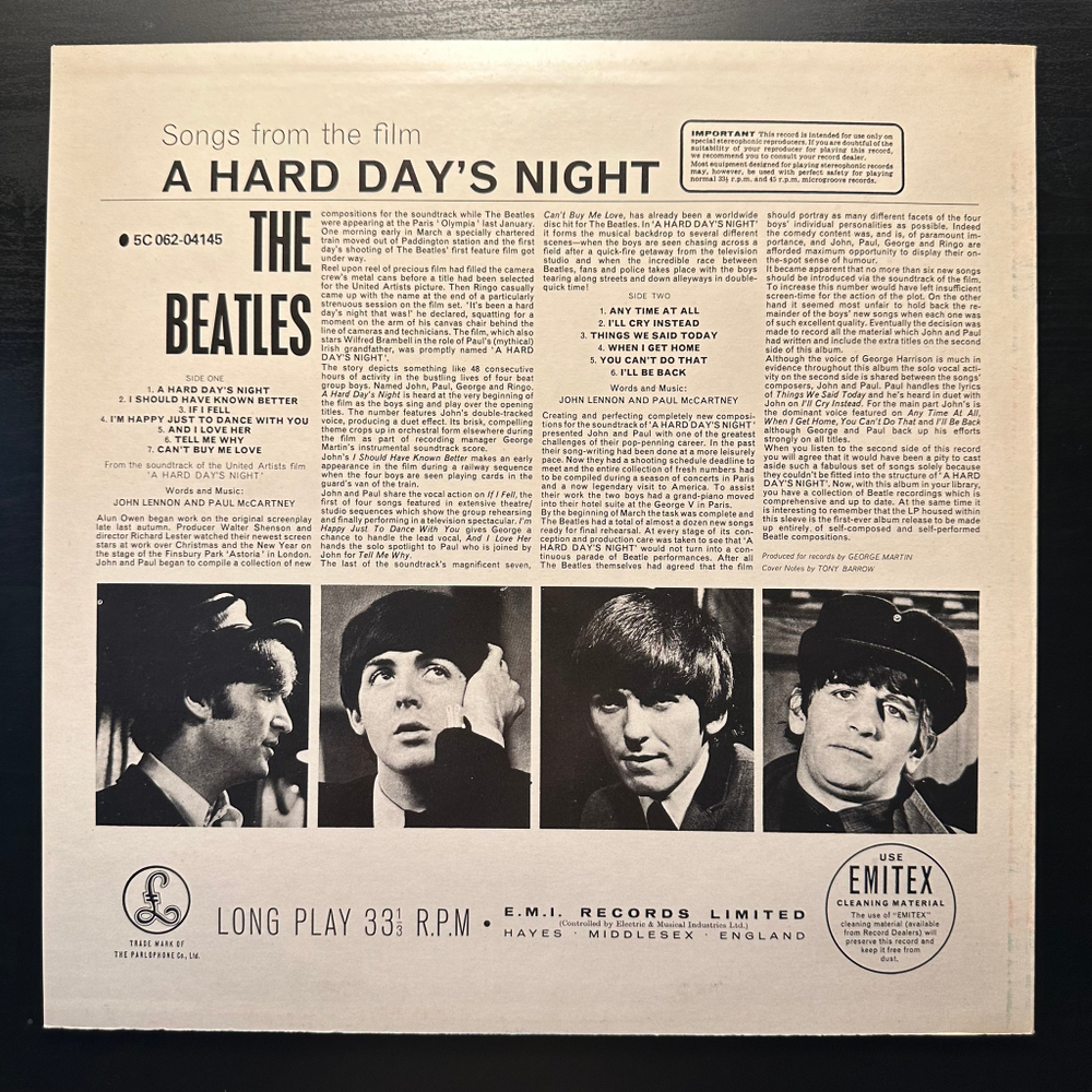 The Beatles - A Hard Day's Night (Швеция)
