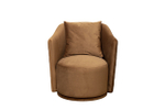 Кресло Garda Decor Верона Базовая (Verona Basic, VD) вращающееся велюр коричн. Colt004-KOR 70*77*80 см