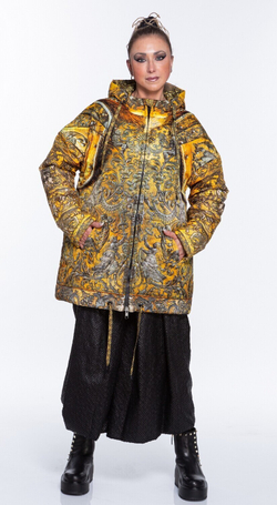 Куртка "Доспехи Золото", по мотивам изображений с парадных доспехов короля Франции Генриха II