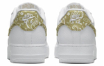 Кроссовки Nike Air Force 1 '07 Ess "Olive Paisley" (Женская размерная сетка)