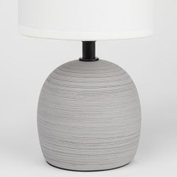 Настольная лампа Rivoli Sheron 7044-501 1 * Е14 40 Вт керамика серая с абажуром