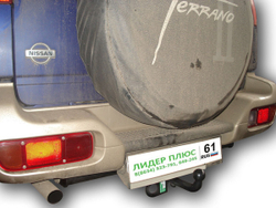 Фаркоп(прицепное) Лидер-Плюс для NISSAN TERRANO 1993-2002 (паспорт и сертификат в комплекте)(без электрики)N112-A