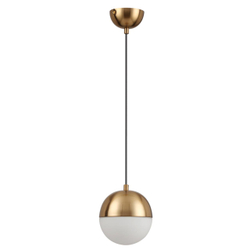 4960/1 PENDANT ODL22 393 античн.бронза/металл/белый/стекло Подвес E27 1*40W PINGA