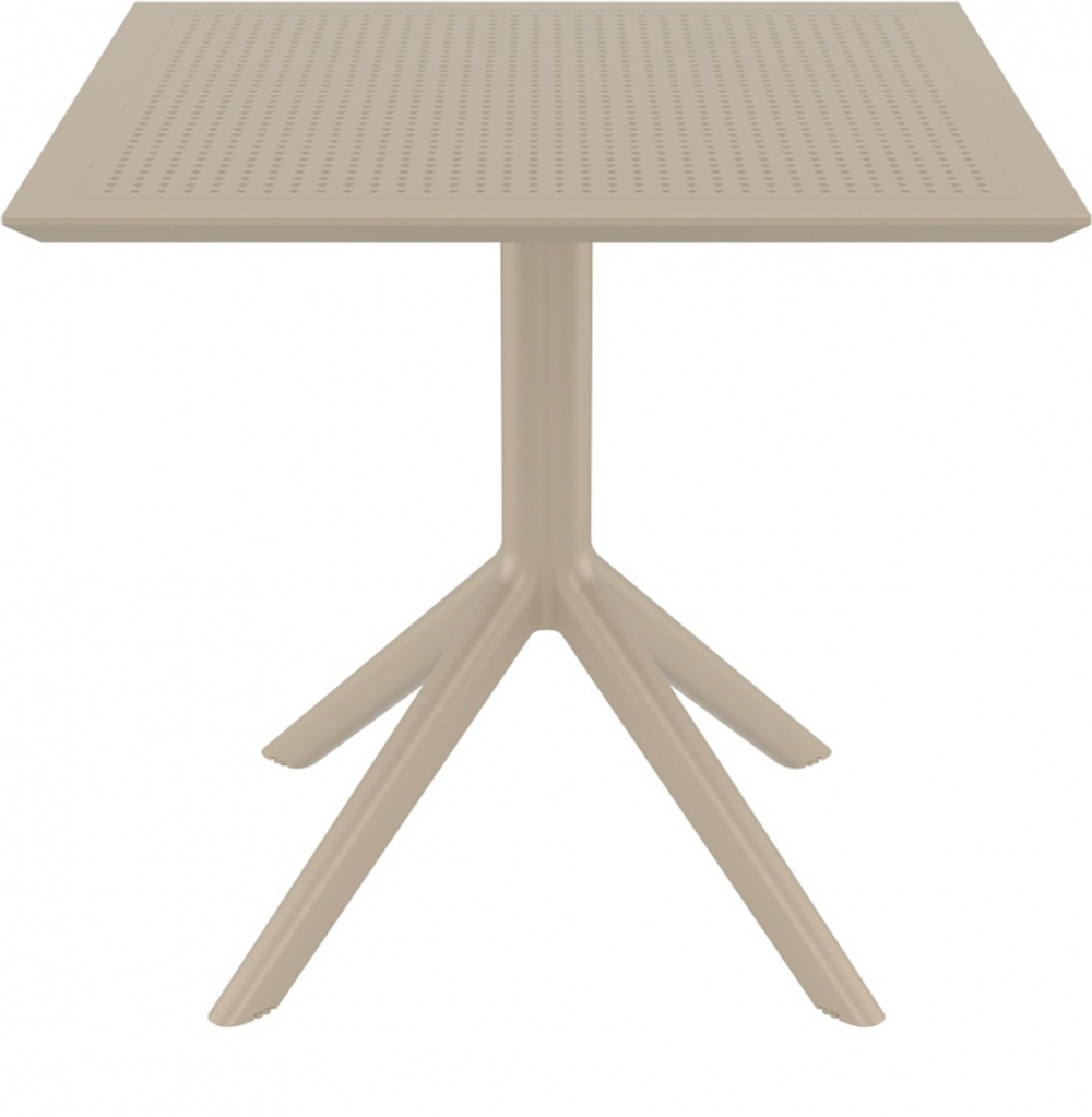 Стол пластиковый, Siesta Contract Sky Table 80, бежевый