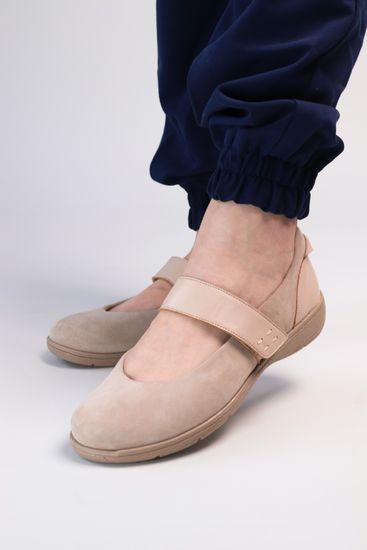 1102 Женские балетки (Бежевый)