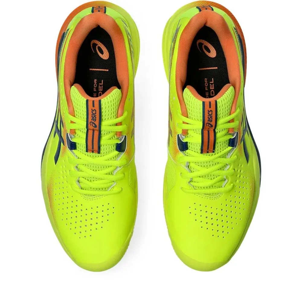 Мужские кросовки для Padel Asics Gel-Challenger 15 Padel L.E. - safety yellow/twilight blue