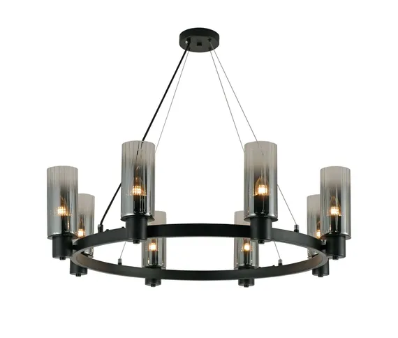 321008/8 BLACK (1) Люстра (RL)