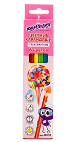 Карандаши 6цв. "Сладкие истории" (Юнландия) (Комплект 12шт.)