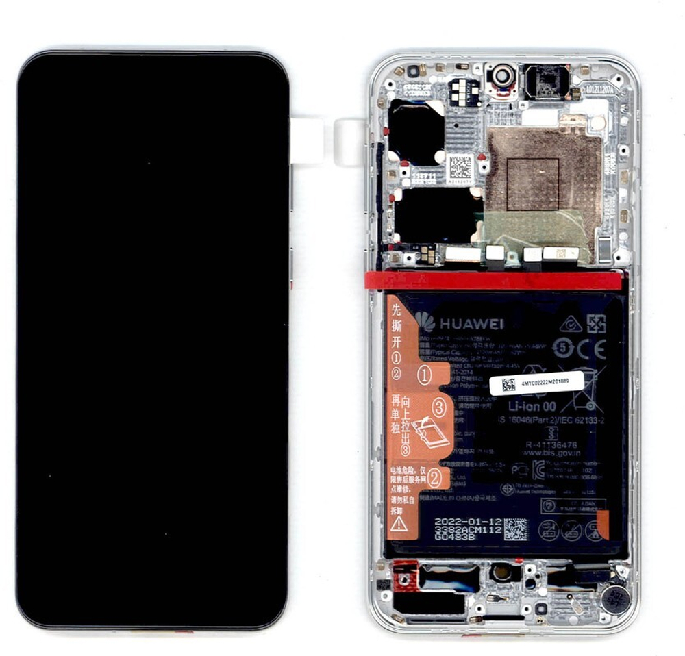 HUAWEI P50 (ABR-LX9) ДИСПЛЕЙ В РАМЕ С АККУМУЛЯТОРОМ (ОРИГИНАЛ СЕРВИСНЫЙ)