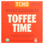 TCHO, Toffee Time, шоколад из овсяного молока с ирисом и морской солью, 53% какао, 3 батончика по 0,70 унции