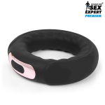 Черное эрекционное перезаряжаемое виброкольцо 4,8см Bior Toys Sex Expert SEM-55211