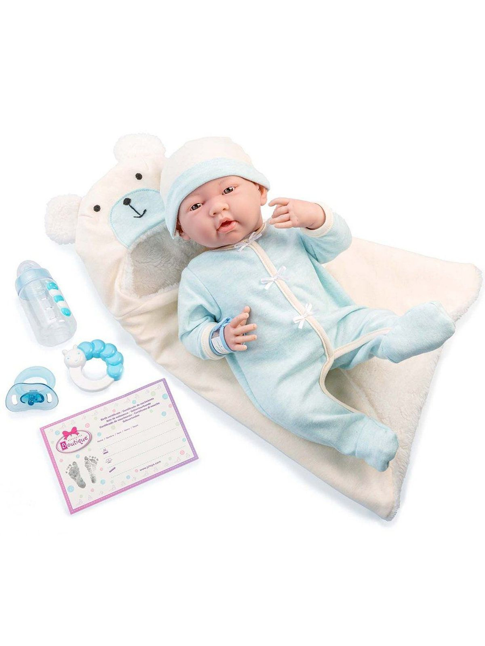 Кукла BERENGUER мягконабивная 39см Newborn (18790)