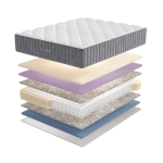 Матрас BuyBeauty, 28 см, жесткость выше средней, пружины, латекс, memorix