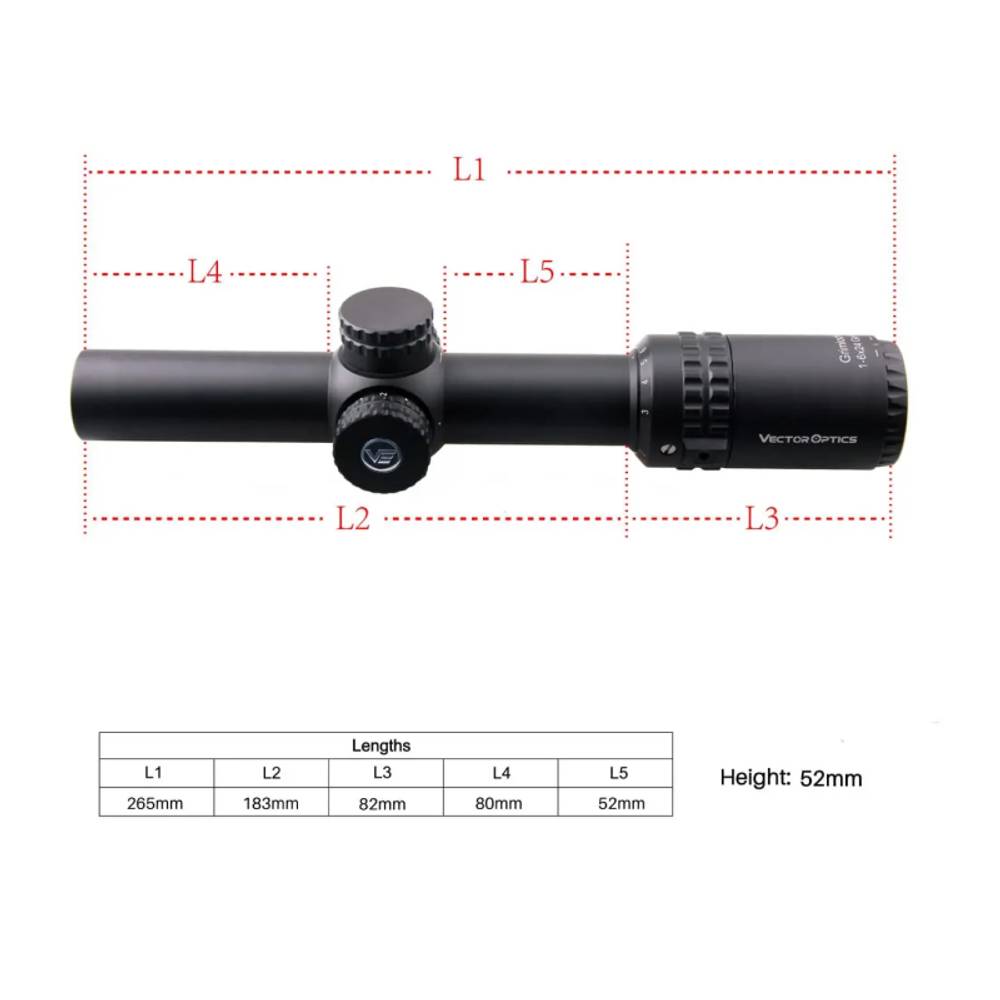 Оптический прицел Vector Optics SFP Grimlock 1-6x24 GenII