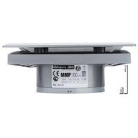 Вытяжной тонкий вентилятор для ванн ММ-Р 01 пластик овал 90 м³/час с обратным клапаном серебро