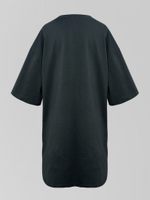 Футболка JN 087 удлиненная свободная с принтом спереди