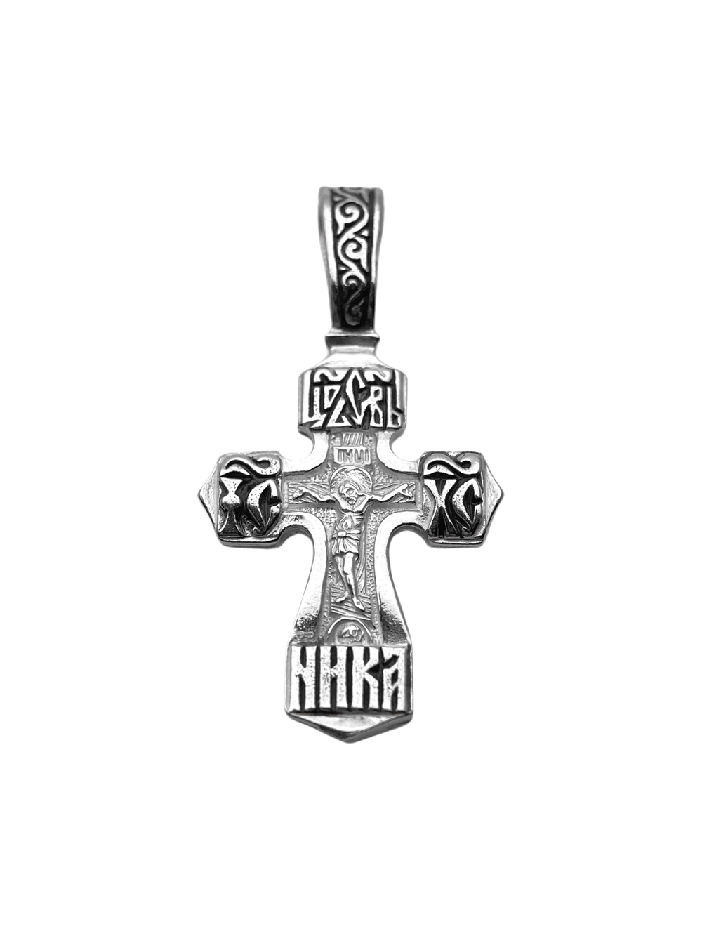 Крест из серебра/Чернение