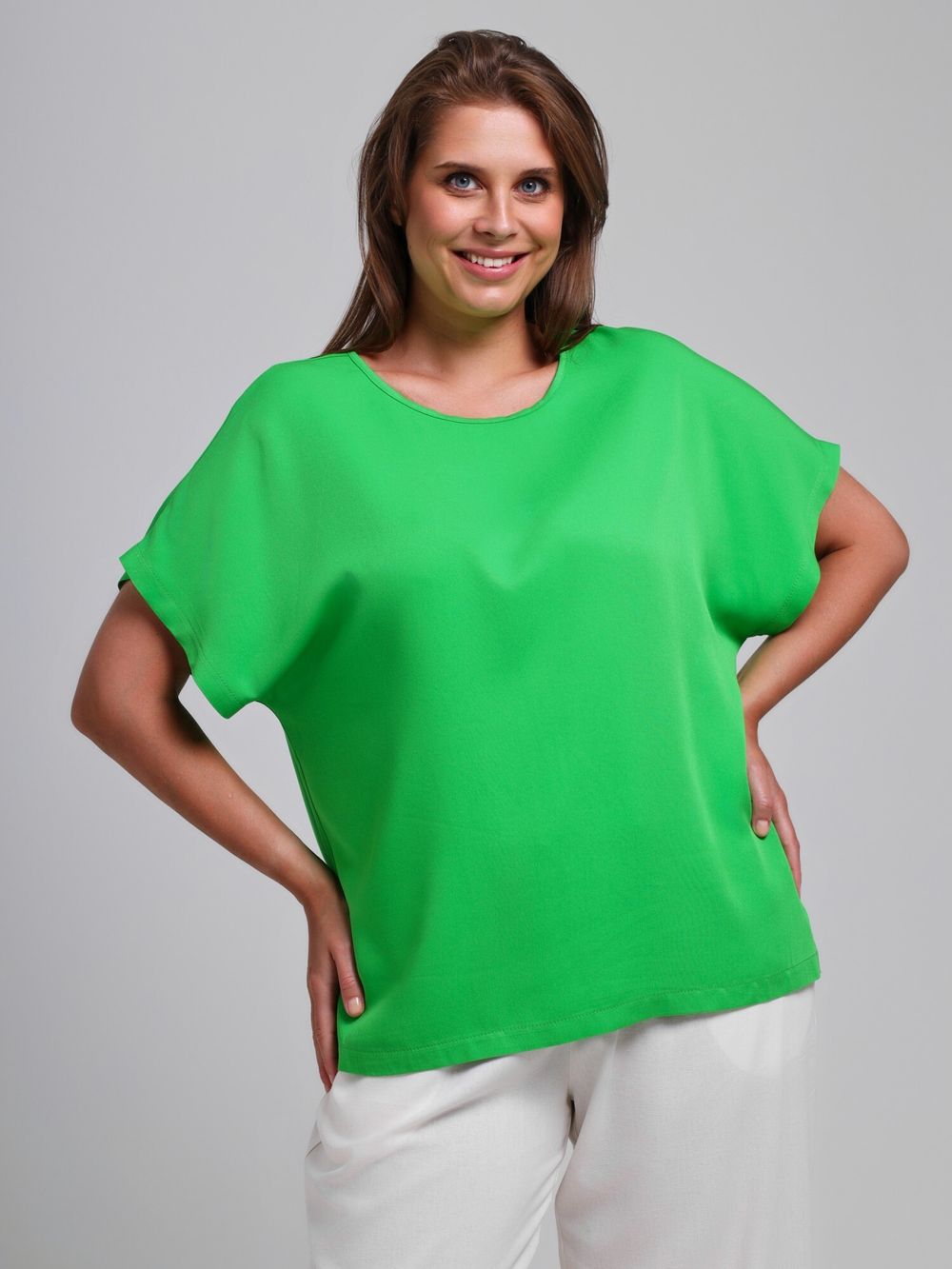Блузка Летний драйв-4 Виотекс ЯРКО-ЗЕЛЁНЫЙ