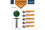 Саморез Daxmer ПШС 4,2х19 с прессшайбой сверло RAL 6005