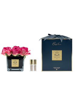 nan SQUARE 9 ROSE magenta blackБукет Cote Noire Розовый / Черный / Золотой