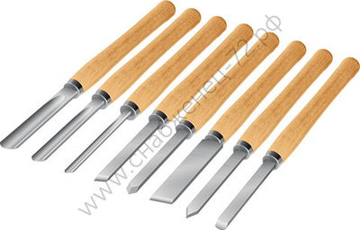STAYER Wood Master 8 предм., Набор ручных резцов по дереву (1836)