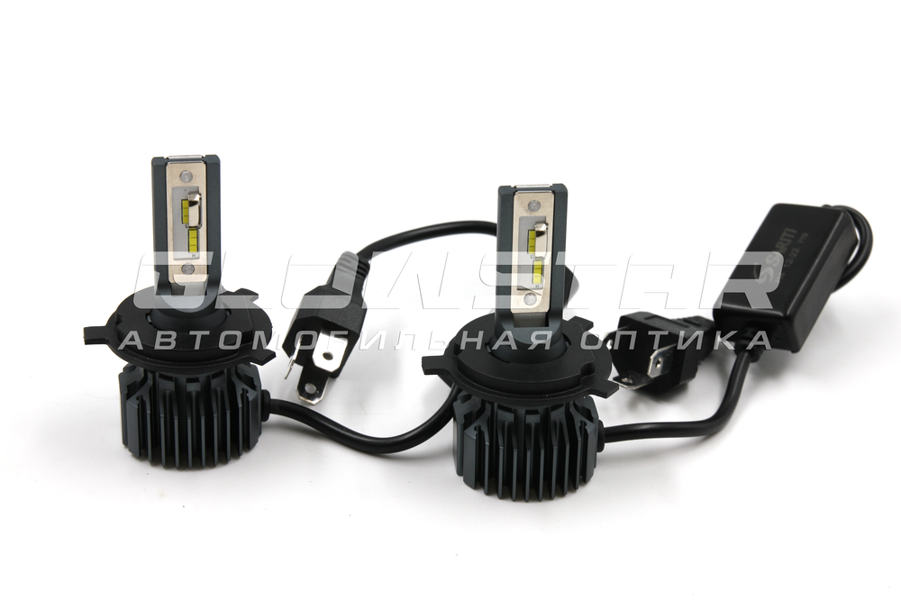 Светодиодные лампы H4 Sariti F6 5500K, 12V, 45W, EMC (комплект, 2шт)
