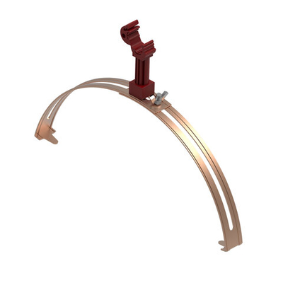 Коньковый регулируемый зажим с пластиковым держателем, медь