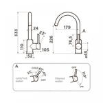 Кухонный смеситель Omoikiri Shinagawa 2 Plus-GR