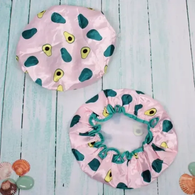 Шапочка для душа «Ультрамарин - Bliss Авокадо», d-24 см (двухсторонняя, внутренний слой EVA)