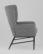 Кресло Мэйден гусиная лапка черно-белый