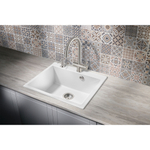 Мойка для кухни MILACIO Murcia 60 Cuarzo MC.77012, белый