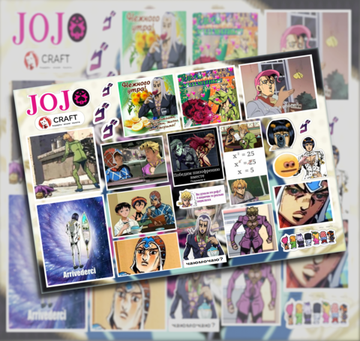 Стикерлист "ДжоДжо" - Джорно, Бруно, Дьяволо и другие