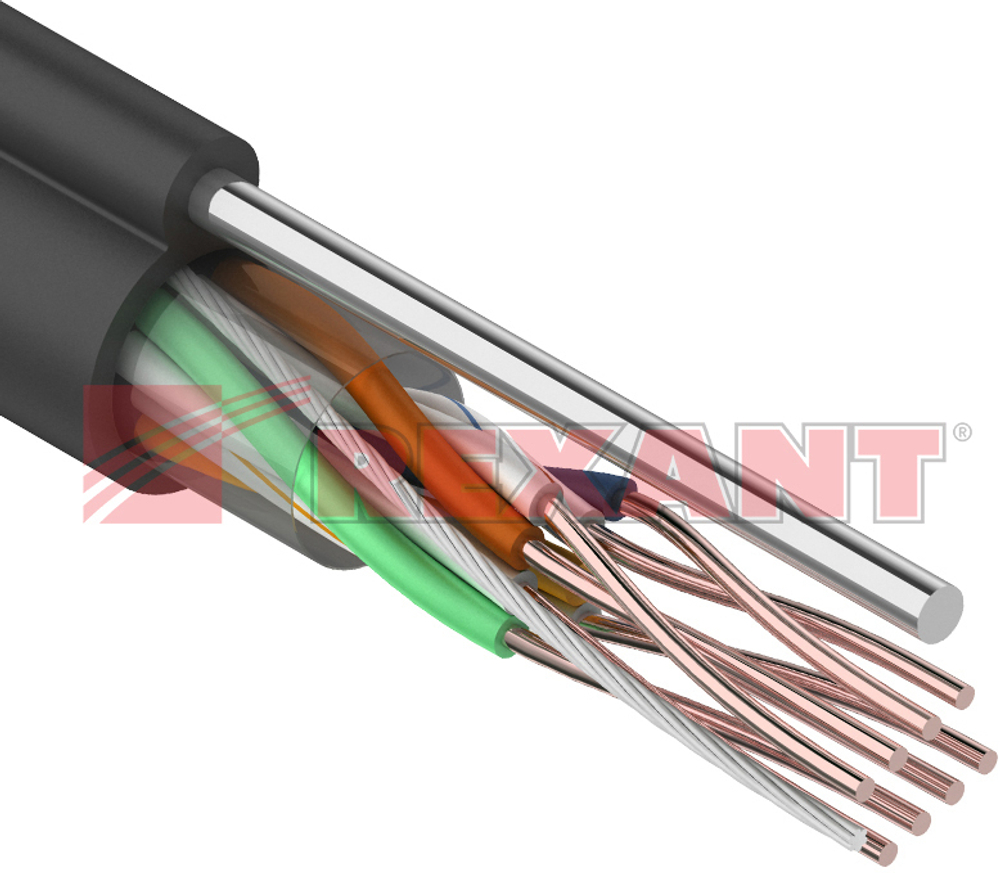 Кабель витая пара U/UTP 5e кат. 4 пары Rexant 01-0046