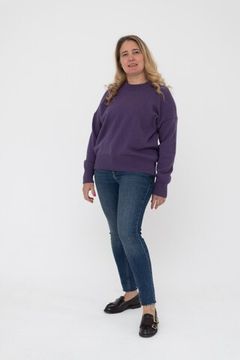 Джемпер Л.Т., 100% шерсть ягнёнка, цвет фиалка.