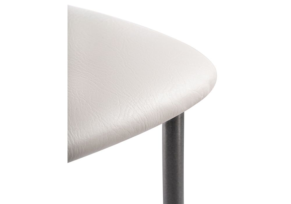 Стул на металлокаркасе Grigori белый полимер / светлый мусс