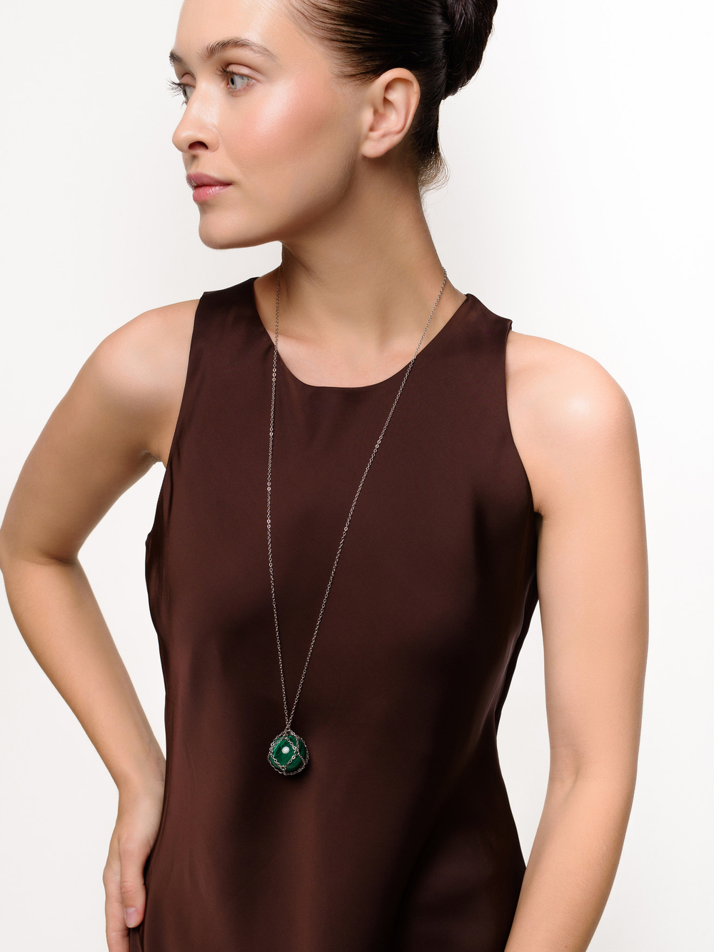 Сотуар "Glide stone" с малахитом