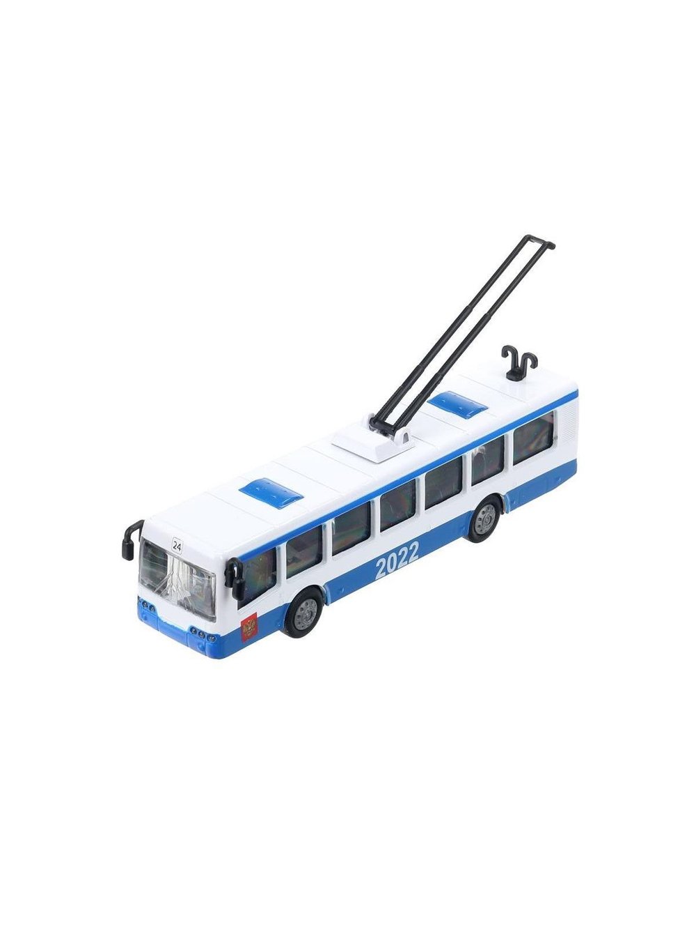 Машинка детская металлическая Тролейбус 16,5 см