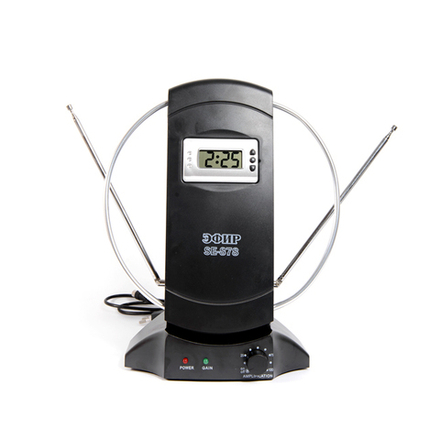 Антенна комнатная "Эфир" SE-878  МВ+DMB активная, усы 80см, кабель 1м, с регулятором