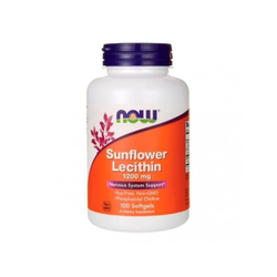 Sunflower lecithin 1200 мг (Лецитин подсолнечный) 100 капсул NOW Foods