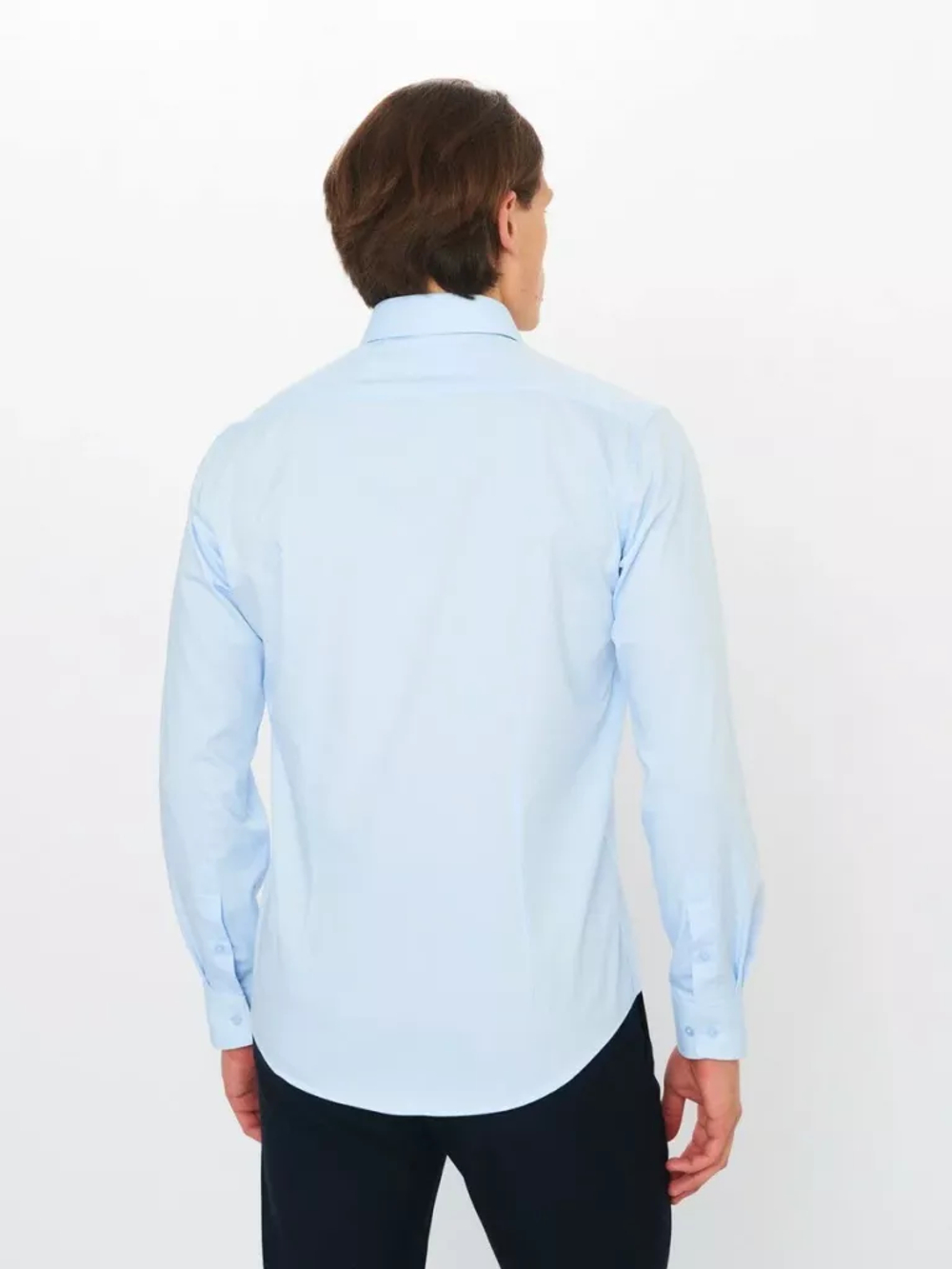 Сорочка GROSTYLE TRENDY Comfort Bamboo Slim fit "Голубой"