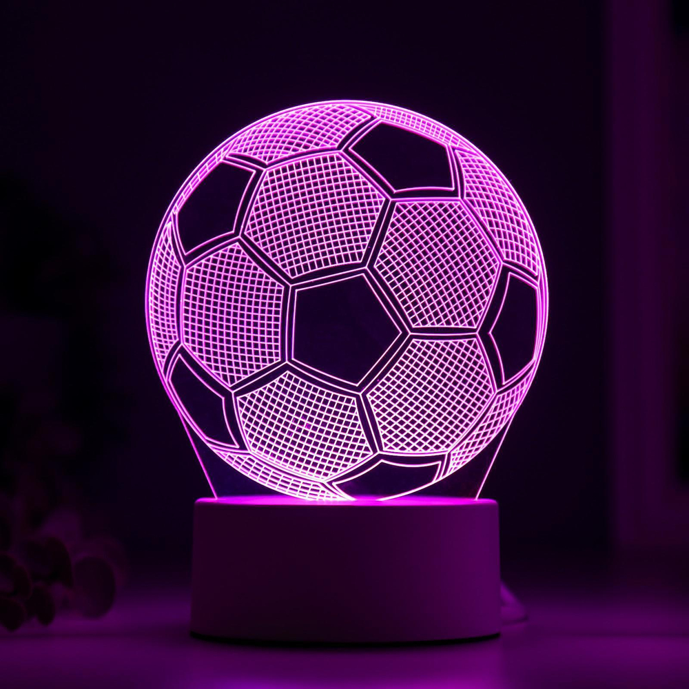 Светильник Футбольный мяч от сети 9,5x12,5x16 см