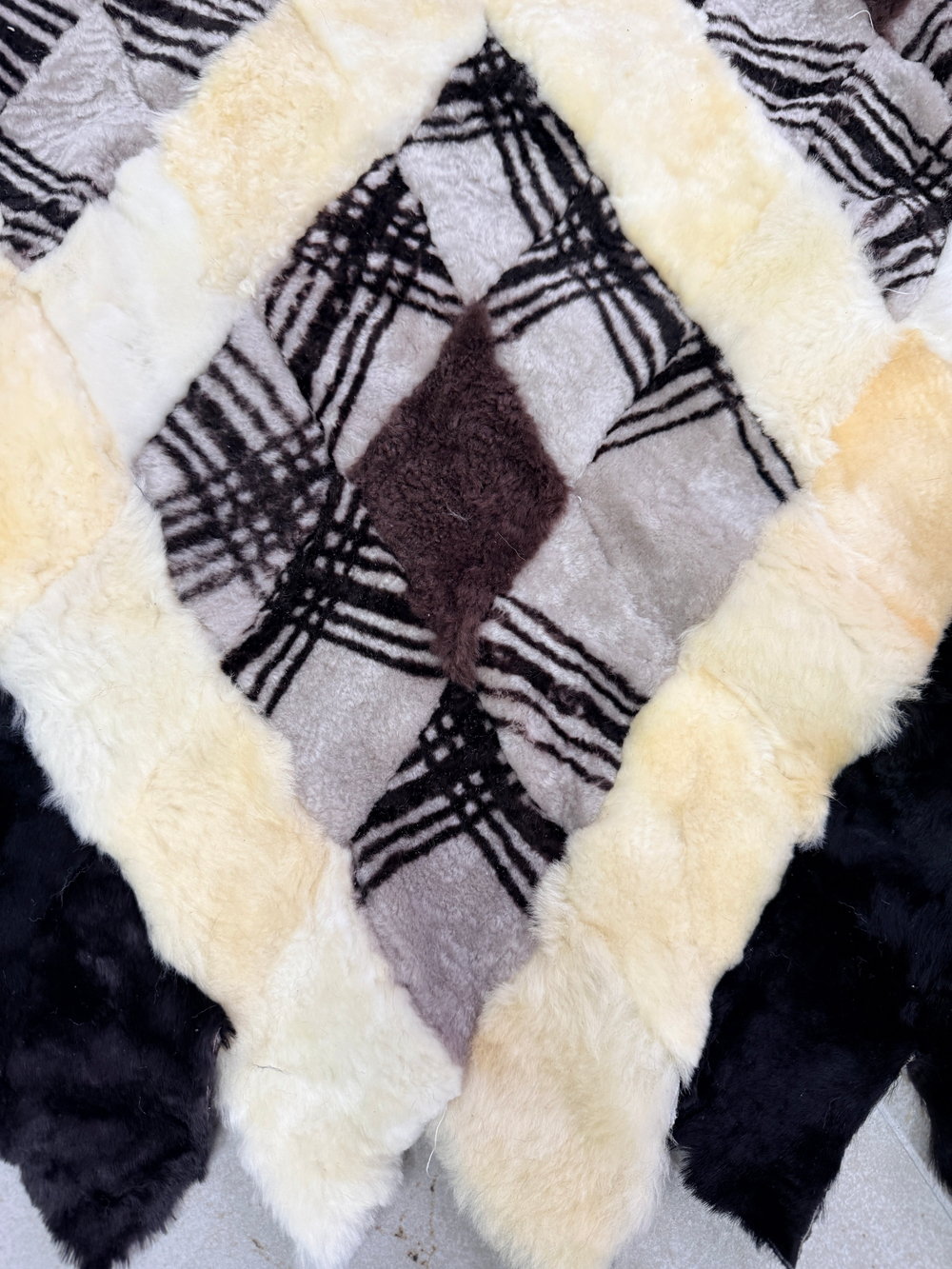 Меховой Коврик прикроватный накидка на кресло из овчины