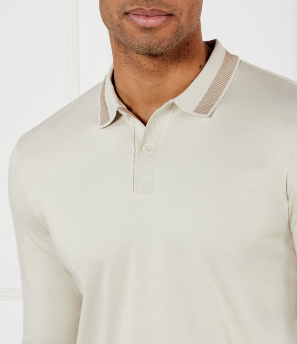 Поло H-Pleins 199 BOSS BLACK - бежевый(50531787)