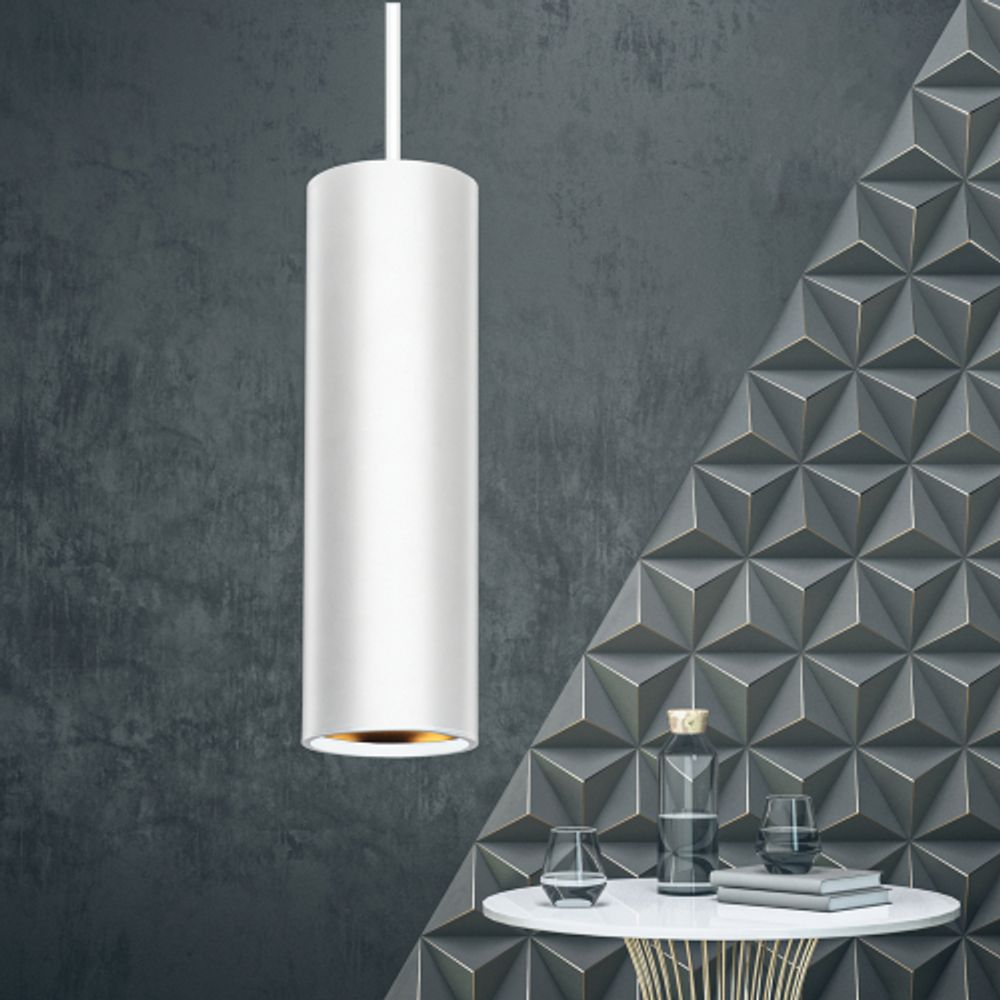 Светильник подвесной ЭРА PL1 GU10 WH 300 под лампу MR16 GU10 белый