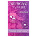 Natracare, Dry & Light, поверхность из органического хлопка, тонкая, 20 прокладок