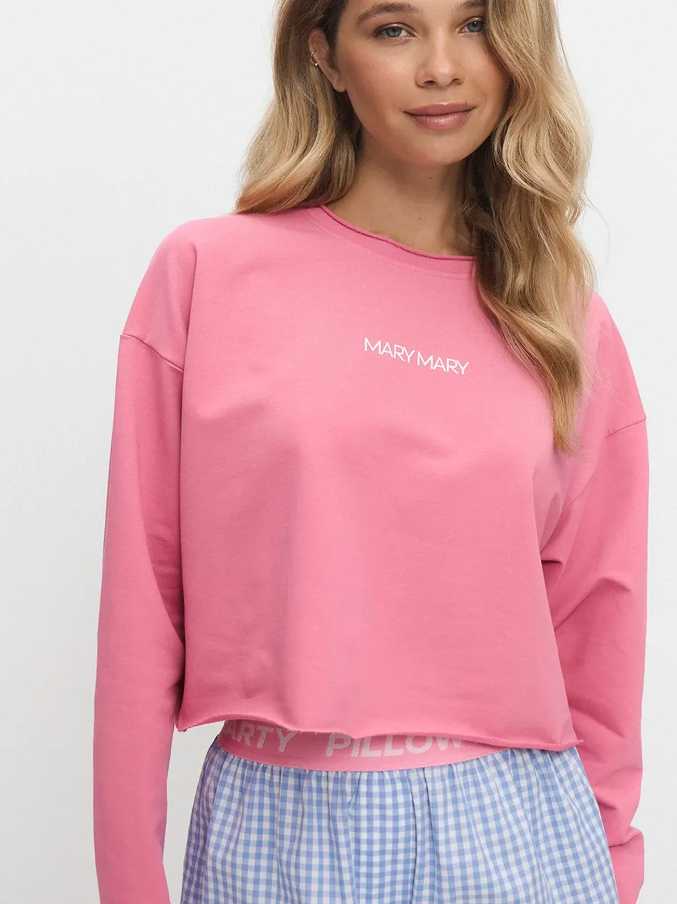 Лонгслив укороченный