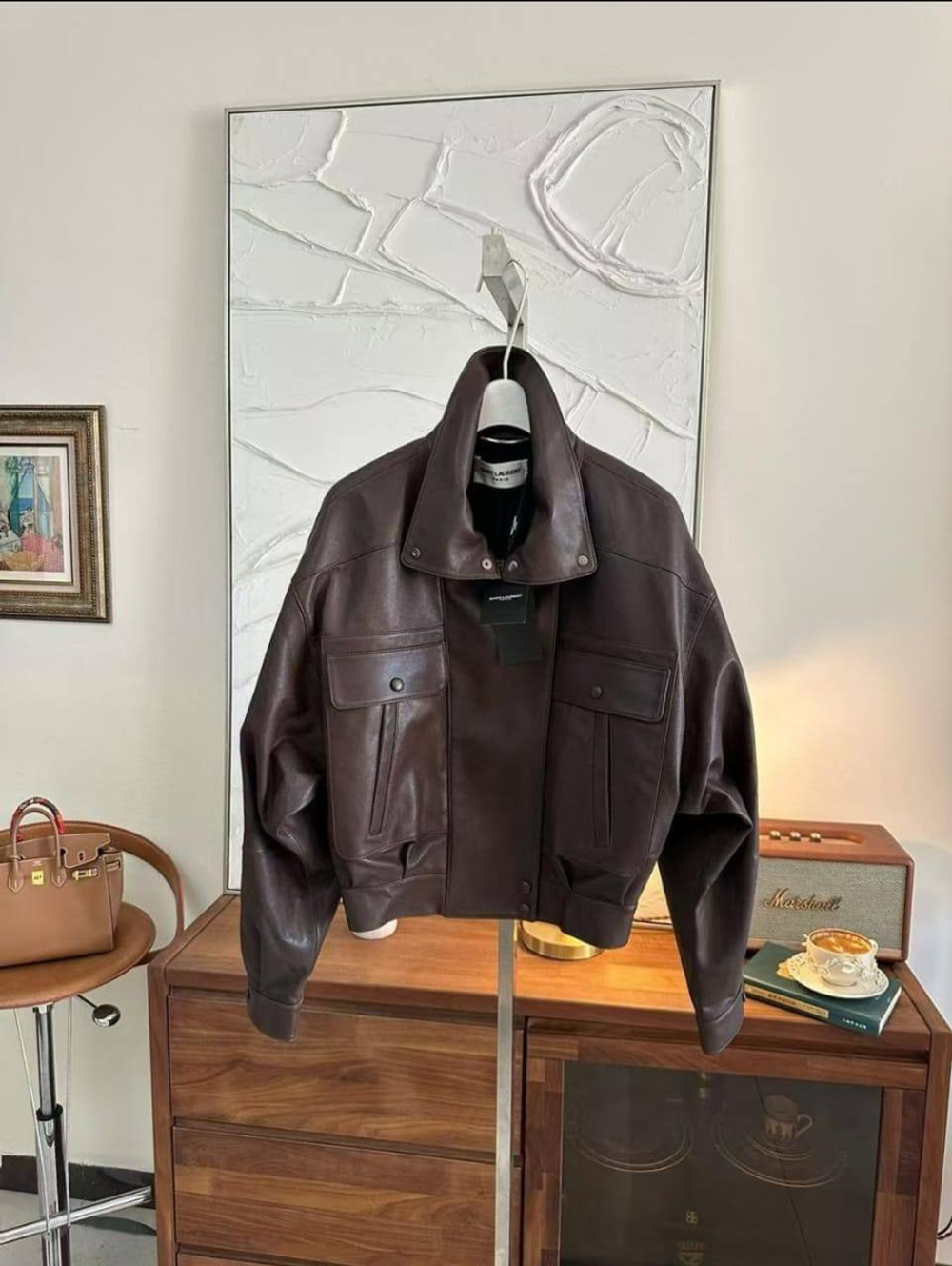 Кожаная куртка Yves Saint Laurent, арт. 478891358