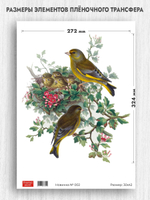 Трансфер для декупажа переводной рисунок для поверхностей новинка 002