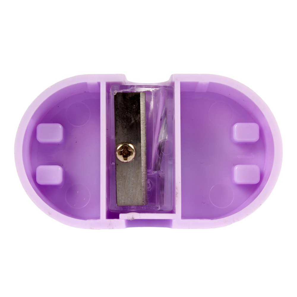 Точилка "Мишка" с шариками 5*5,5*2,5см, 1 отверстике. 4 цвета микс