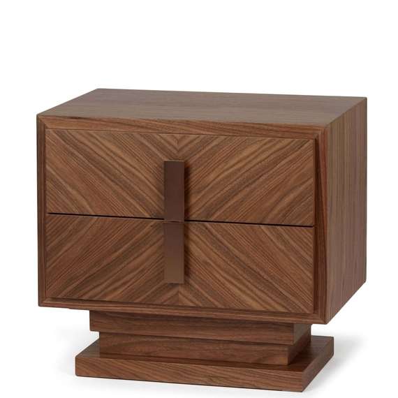 Прикроватная тумба Alpi 60х41 см, шпон ореха